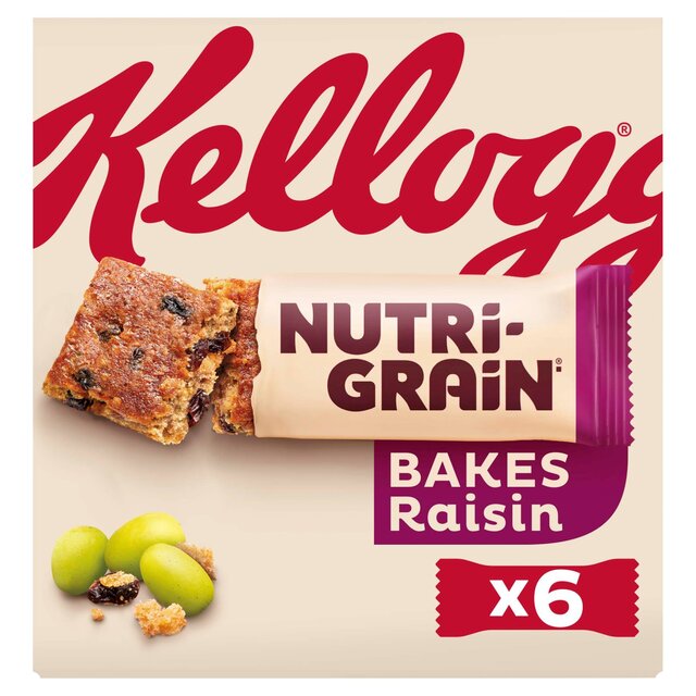 Kellogg's Nutri-grain Elevens Bars Raisin Bakes 6 x 45g