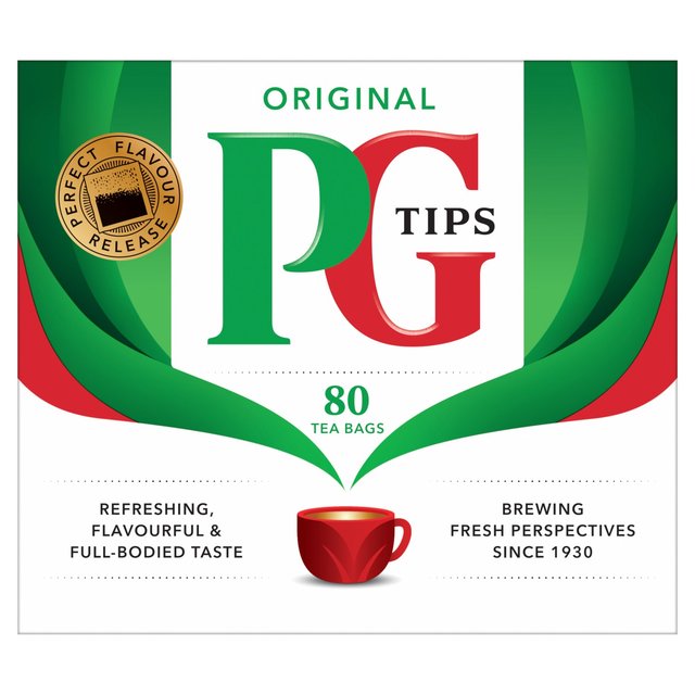 PG Tips Original Biodegradable Black Tea Bags 80 per pack