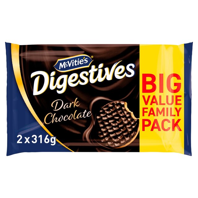 McVitie's Dark Chocolate Digestive Twin 2 x 300G