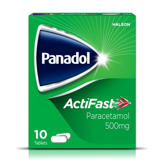 Panadol Actifast 500mg Tabletas de alivio del dolor de paracetamol soluble 24 por paquete