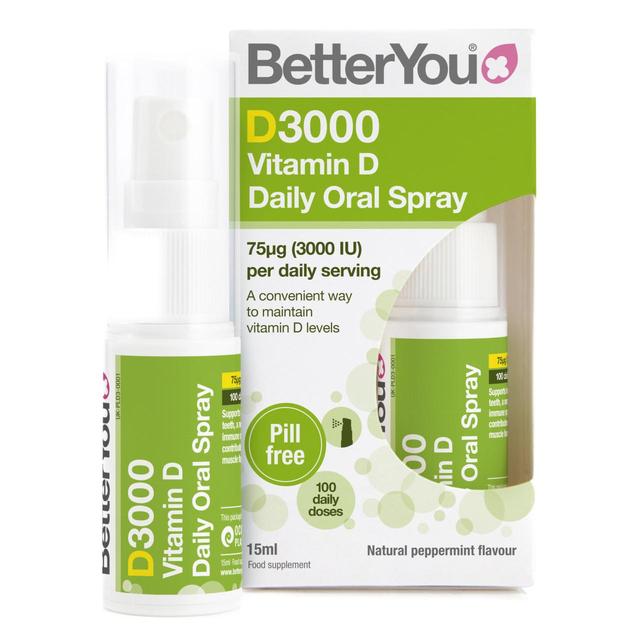 BetterYou D3000 Vitamina D Daily Spray Bucal 15ml 