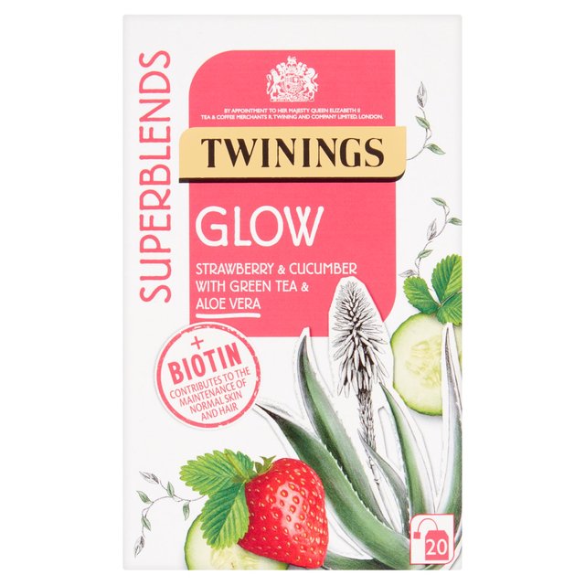 Twinings Superblends glühen mit Erdbeer, Gurken und grüner Tee 20 pro Packung