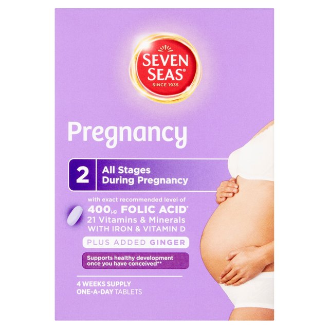Siete mares de embarazo multivitamins tabletas 28 por paquete