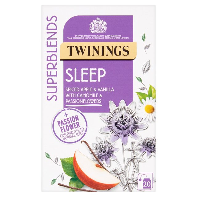 Twinings Superblends duerme con manzana especiada y camomile 20 por paquete