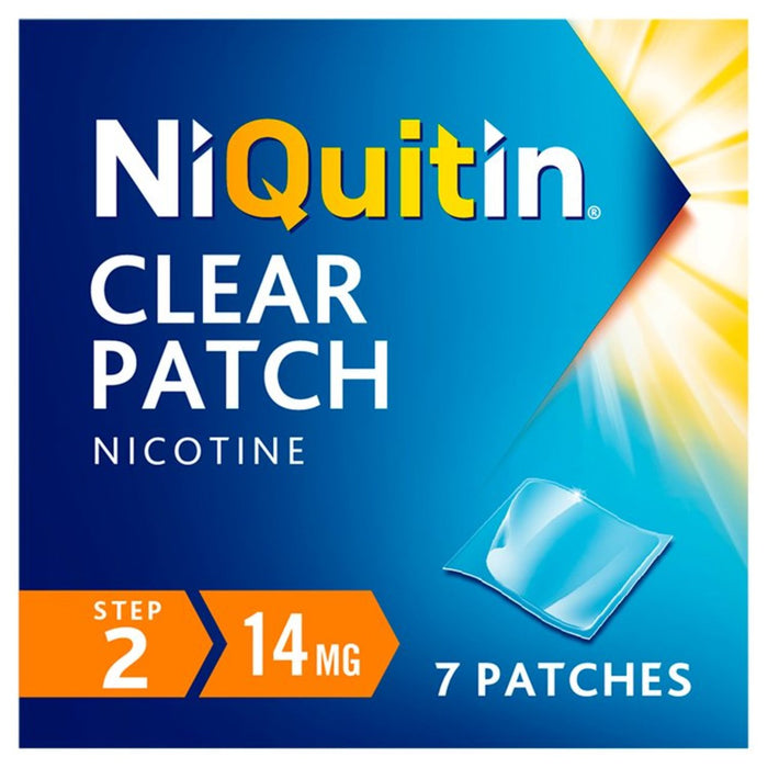 Niquitin CQ 14mg Clear Patch Paso 2 7 por paquete