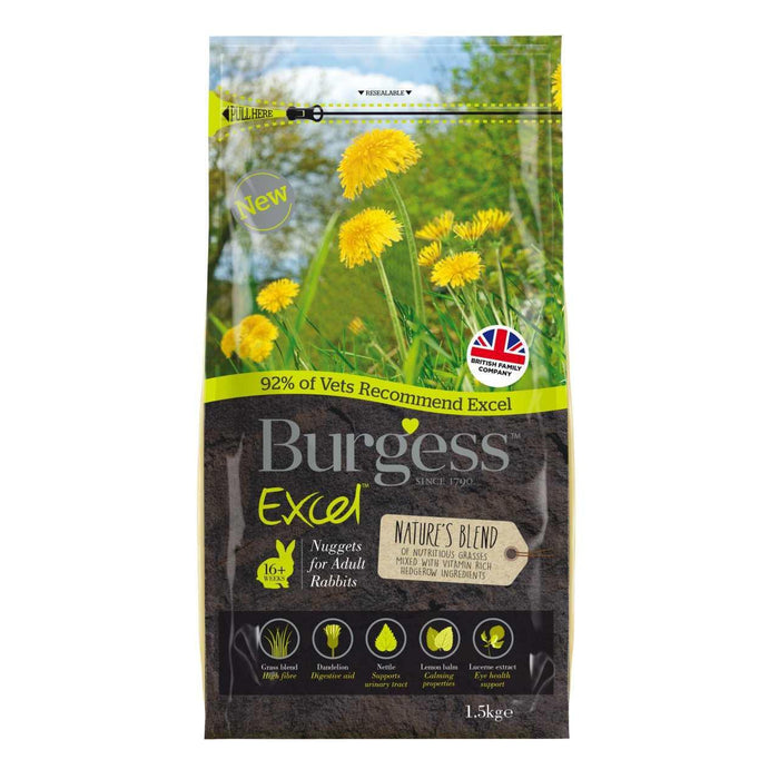 Burgess Excel -Naturen mischen Nuggets 1,5 kg