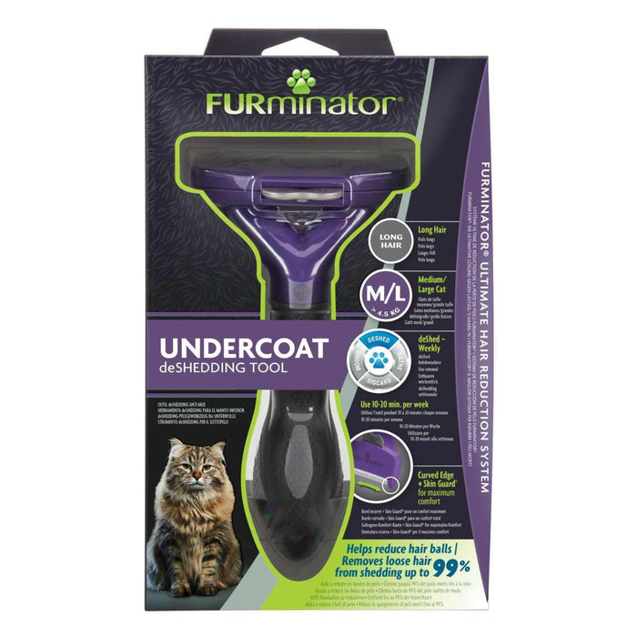 FURminator Medium/Large Cat Undercoat Tool Long Hair