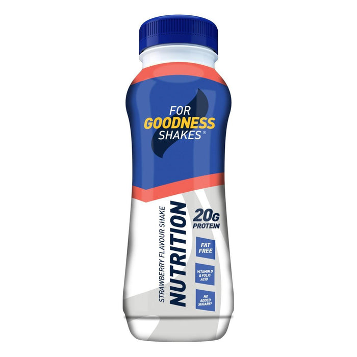 For Goodness Shakes Strawberry Nutrition Protein Shake 315ml
