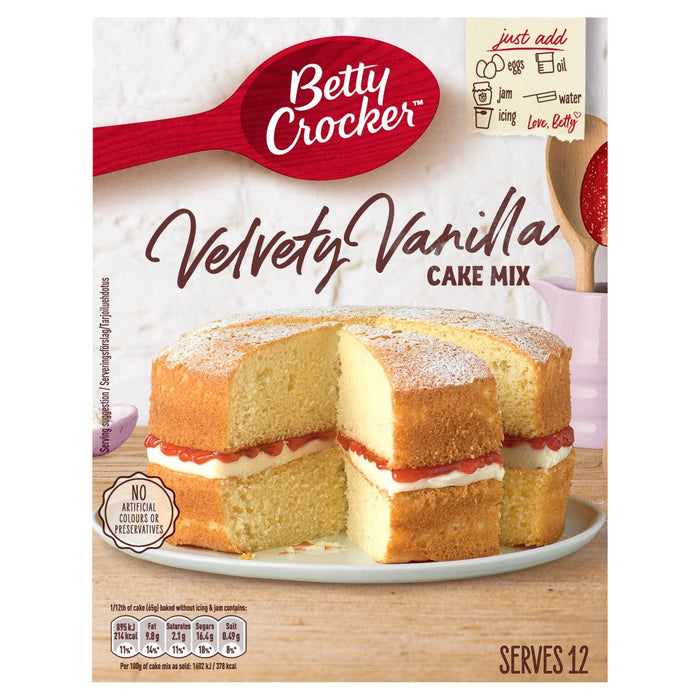 Betty Crocker Velouty Vanilla Cake Mix 425G