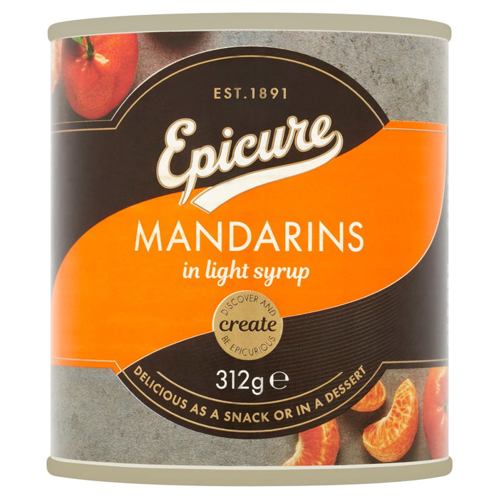 Epicure Mandarin Orange Segments dans le sirop léger 312G