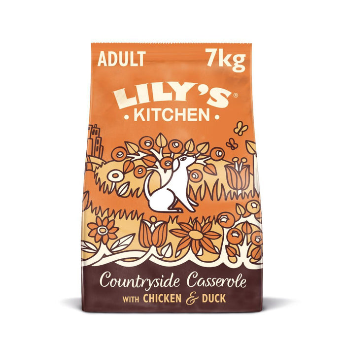 Lily's Kitchen Dog Chicken & Duck Countryside Cacerole para adultos Dry Food 7 kg