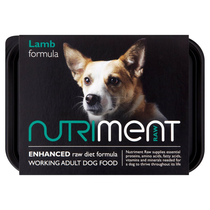 Fórmula de cordero nutrimental alimento para perros crudos 500g