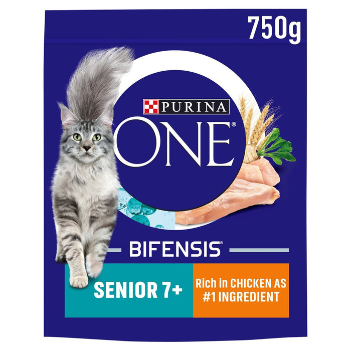 Purina One Senior 7+ Cat de gato seco pollo 750g